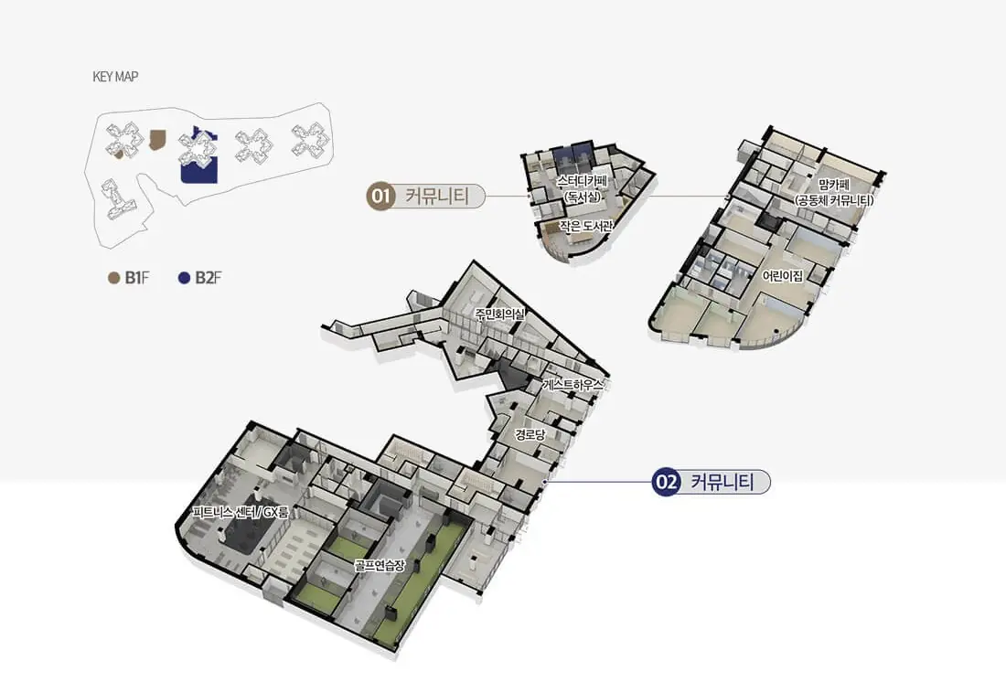 해링턴 플레이스 오룡역 커뮤니티